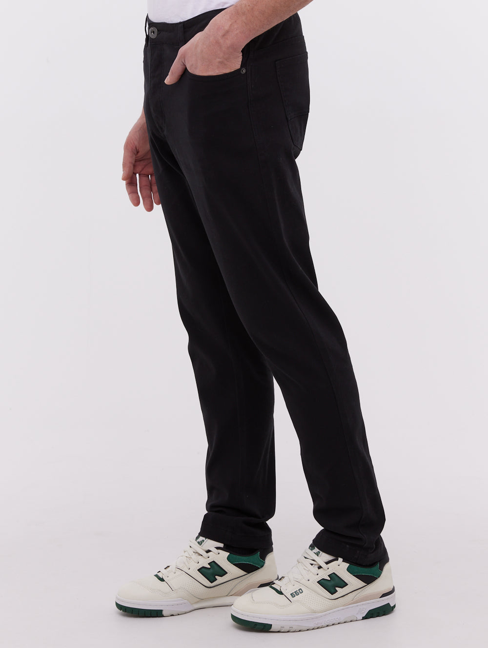 Pantalon chino 5 poches en sergé