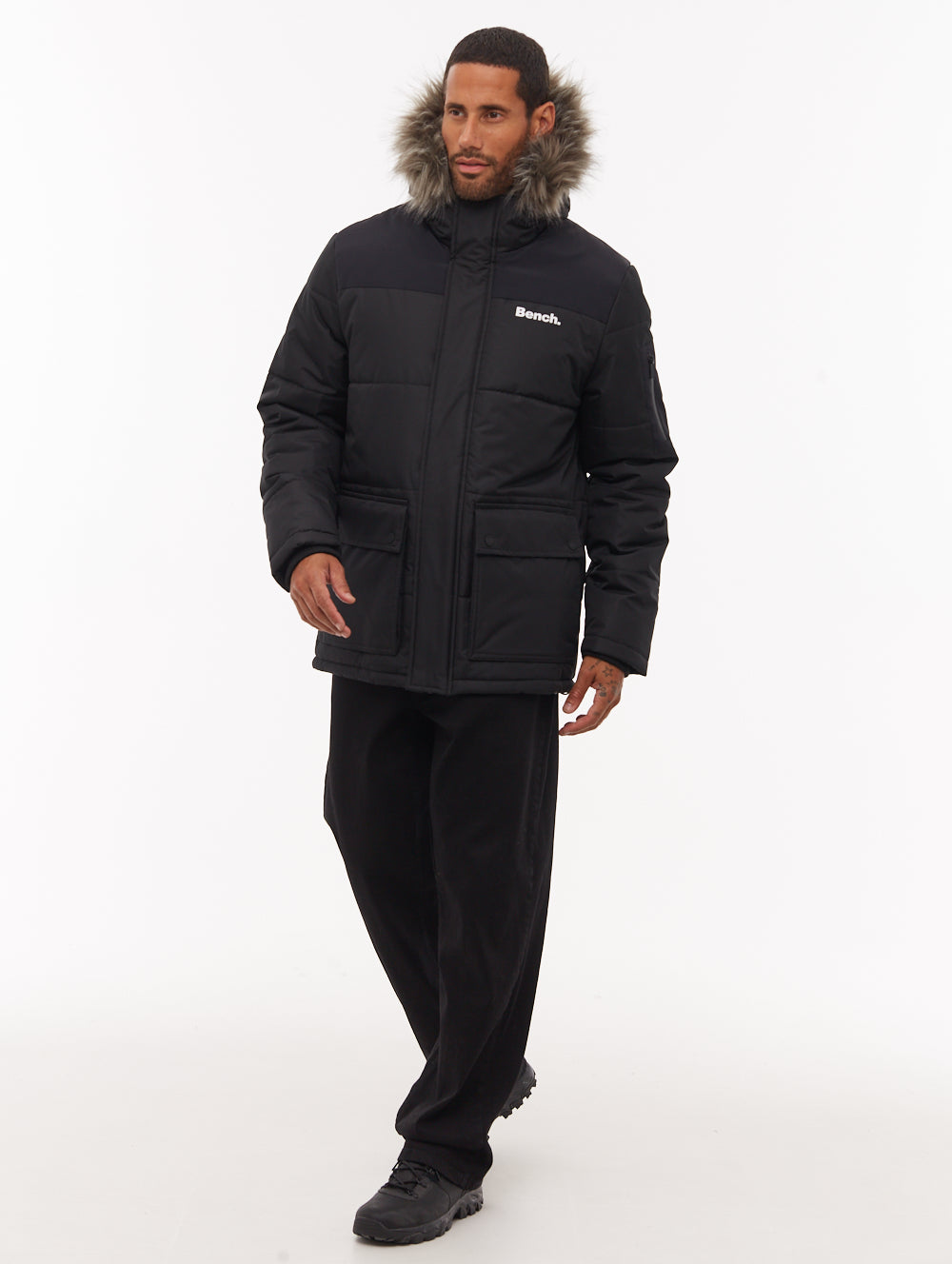 Tillor Black BK001 Outerwear Parkas Shot 1