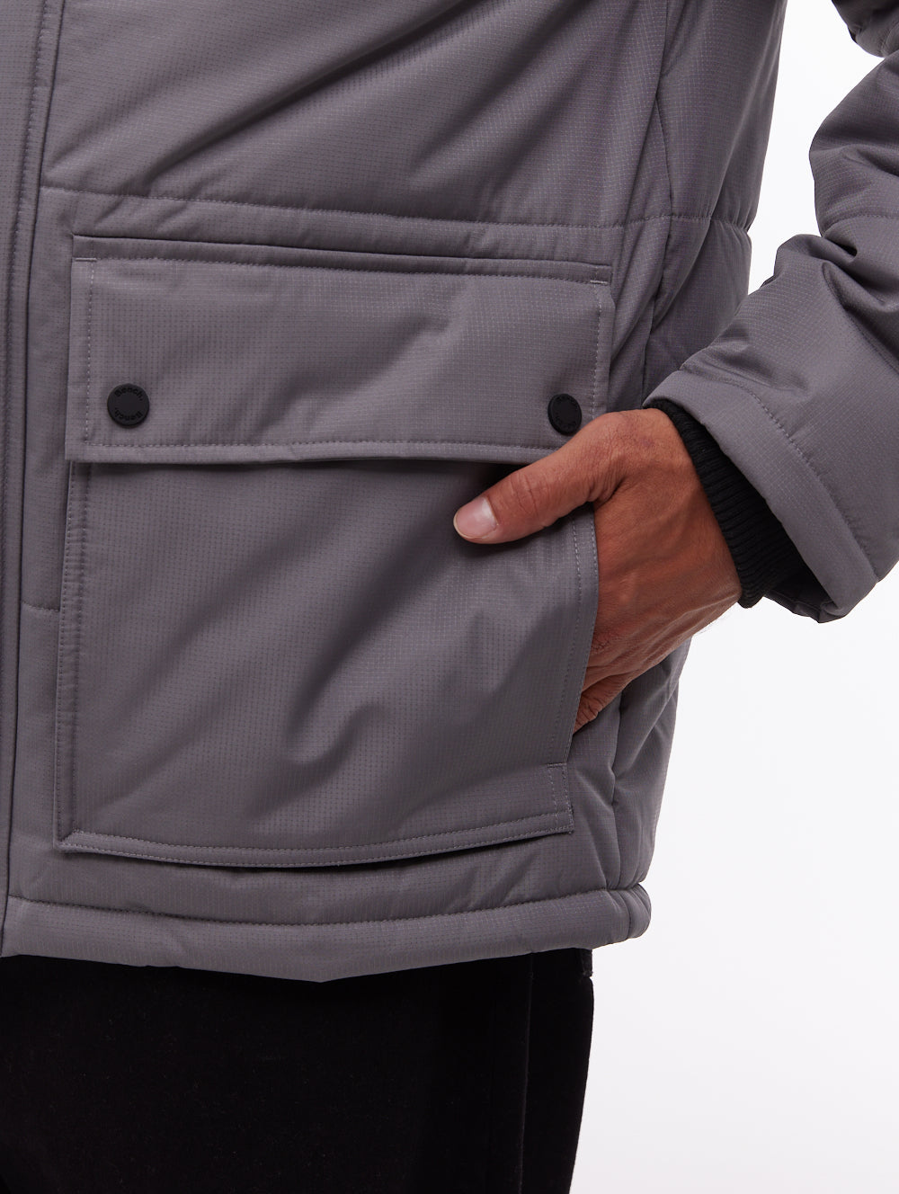 Tillor Grey GY01 Outerwear Parkas Shot 4