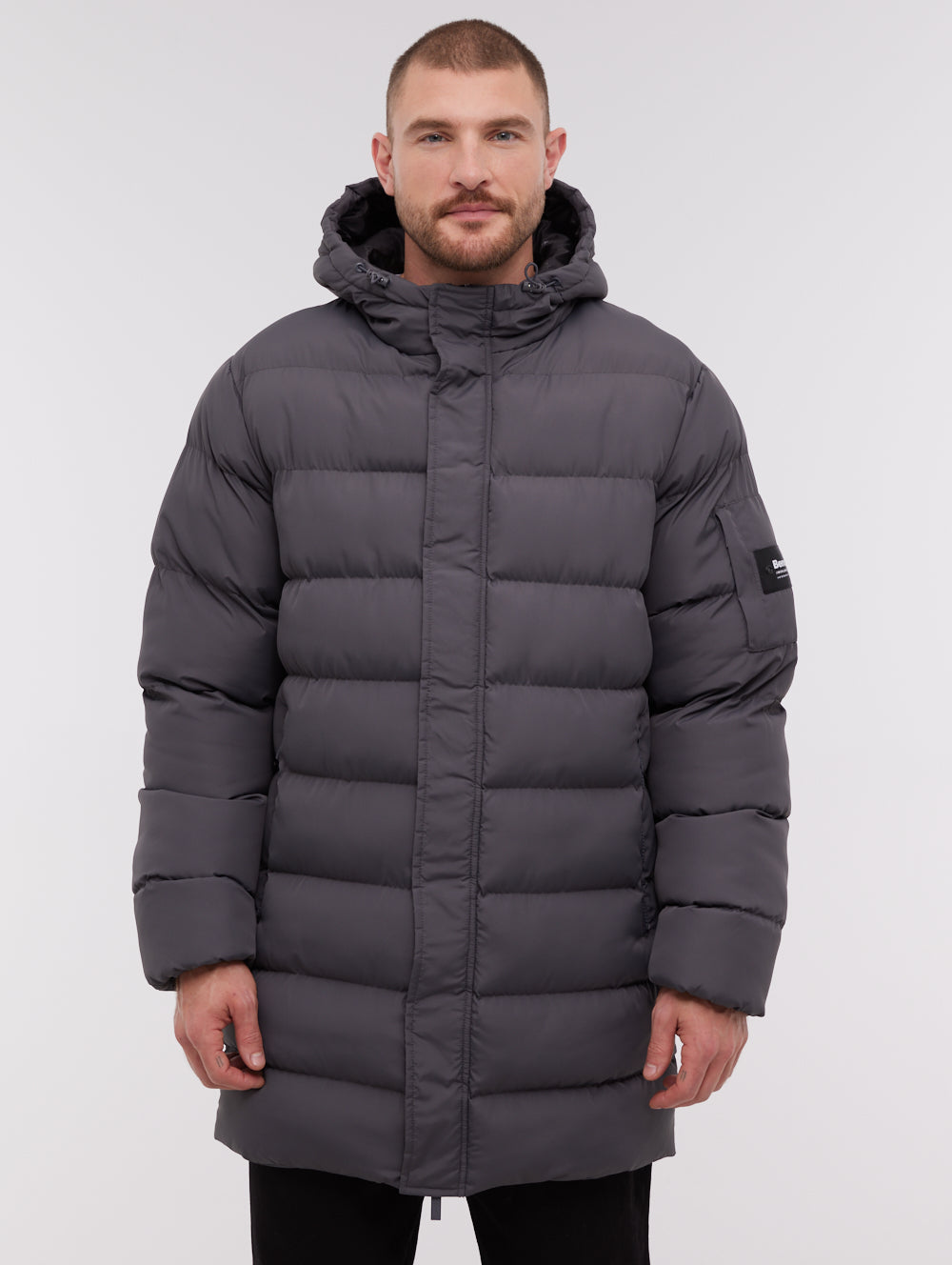 Texani Grey GY028 Outerwear Jackets Long Shot 1