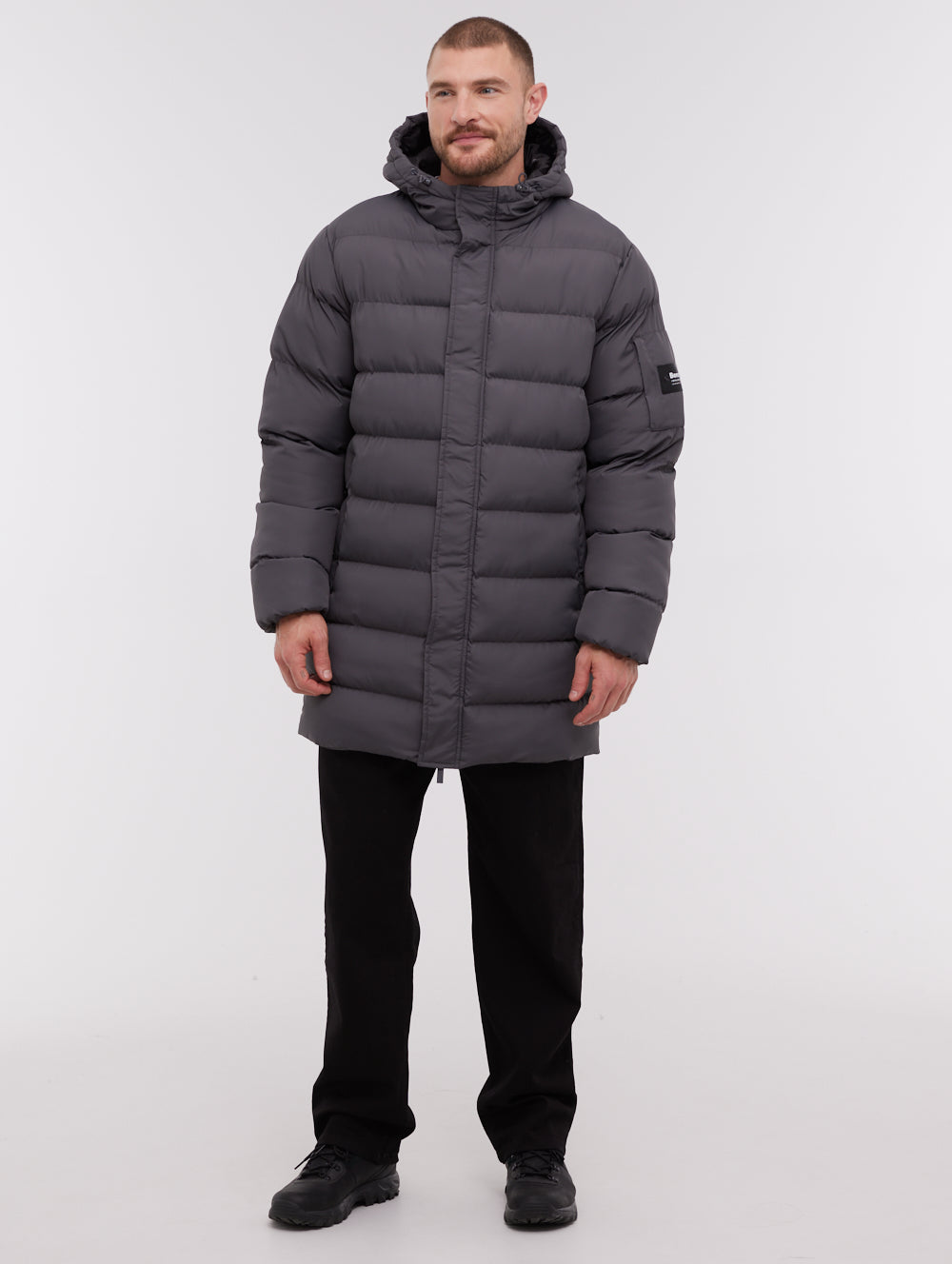 Texani Grey GY028 Outerwear Jackets Long Shot 1