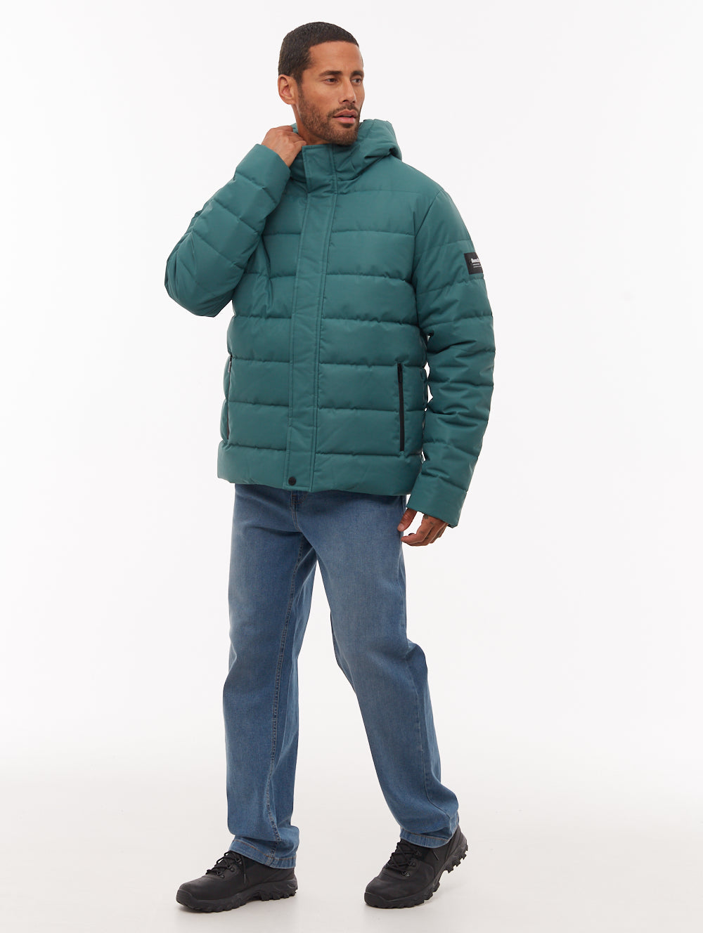 Evolo Hooded Puffer Jacket - Green