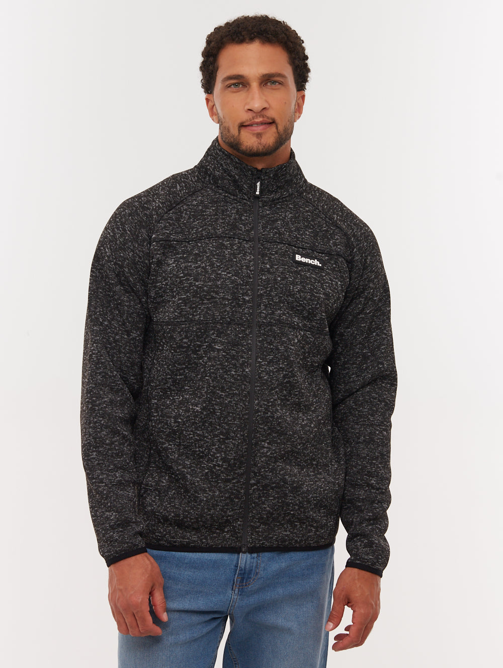 Middeo Black BK001X Funnel Zips Melange Shot 1