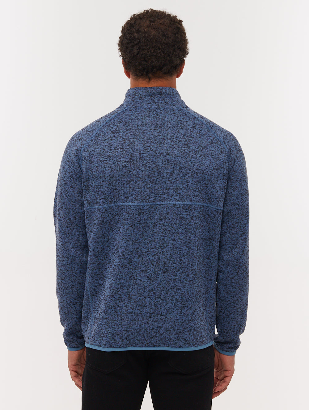 Middeo Blue BL171X Funnel Zips Melange Shot 3