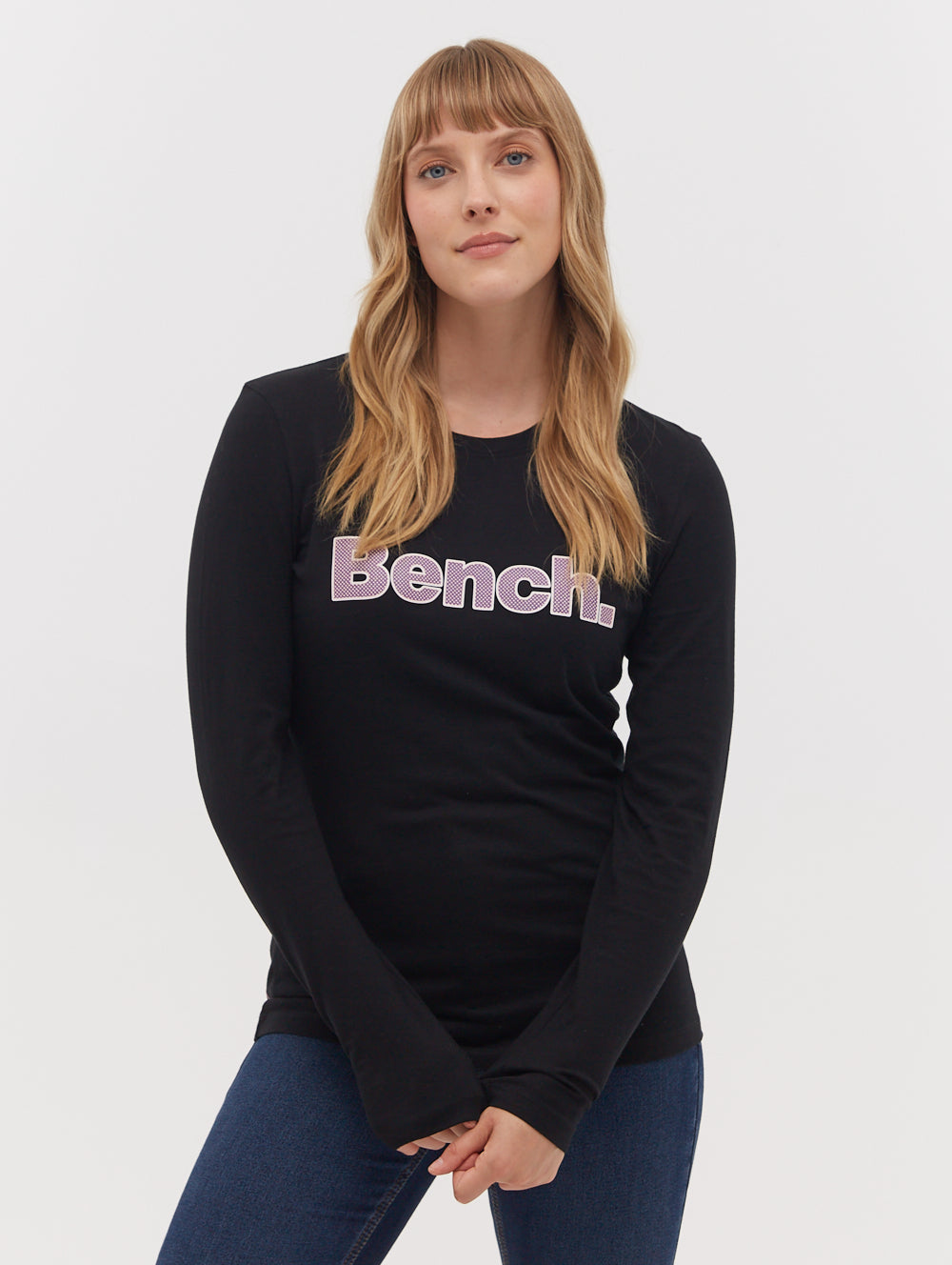 JEWELLE Black Tees LS Logo Shot 1