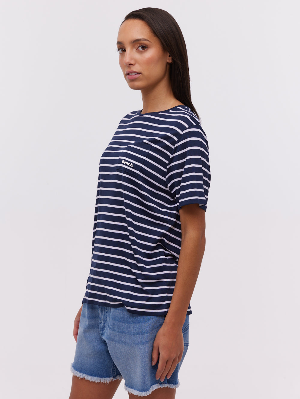 Tee-shirt rayé à poches Nouria