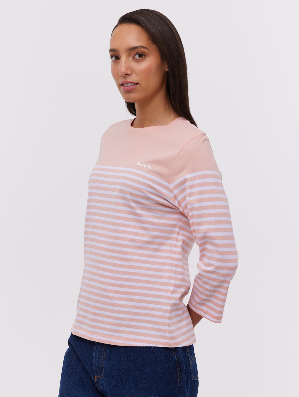 Arian t-shirt rayé marin 3/4