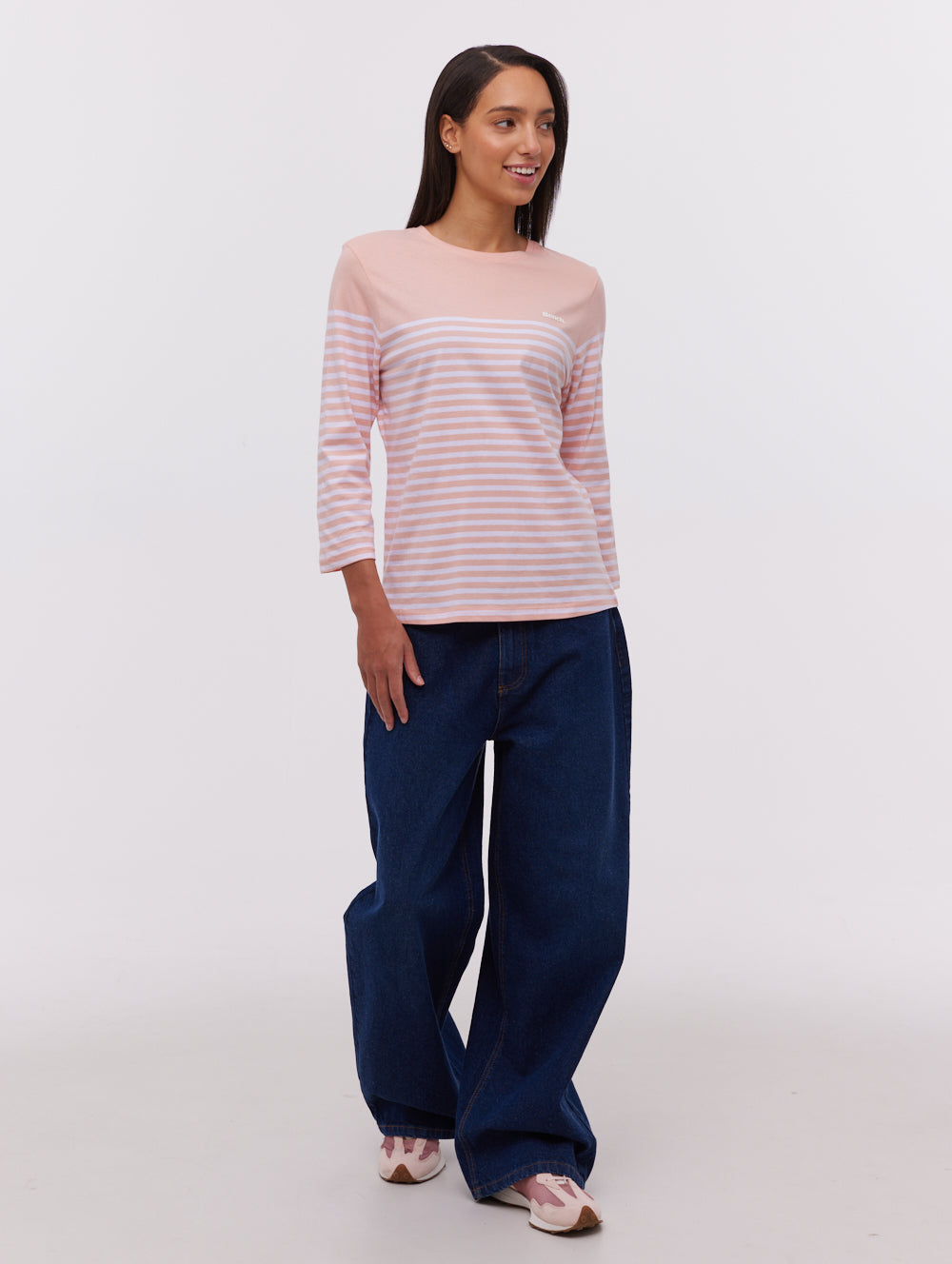 Arian t-shirt rayé marin 3/4