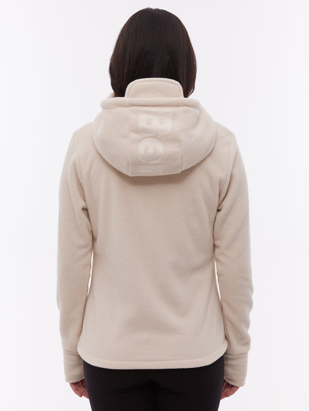Ninja White WH007 Funnel Zips Microfleece w/Hood Shot 3