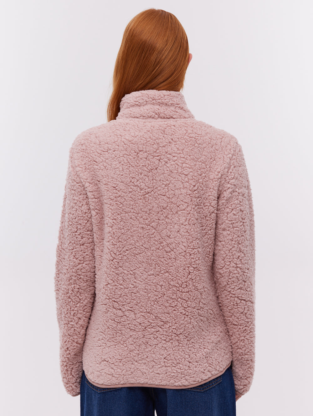 Klea Fleece Funnel Zip-Up - Pink