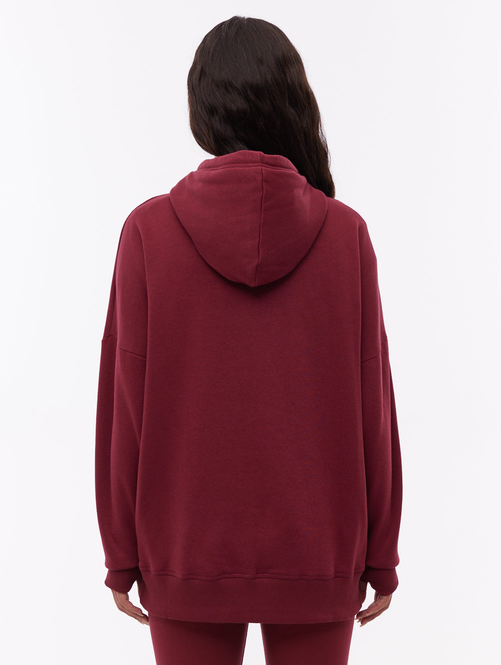 Darea Red BU028 Hoodies Oversized Small Logo Shot 3