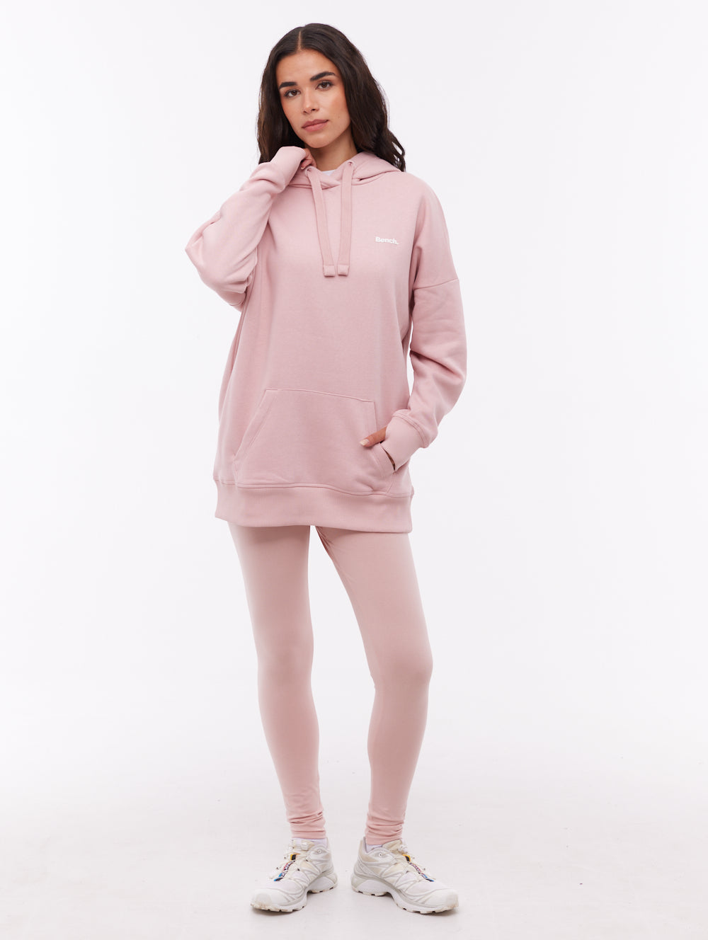Darea Pink PK021 Hoodies Oversized Small Logo Shot 2