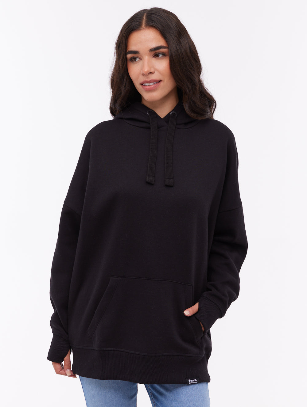 Fray Black BK001 Hoodies Oversized Tab Shot 1