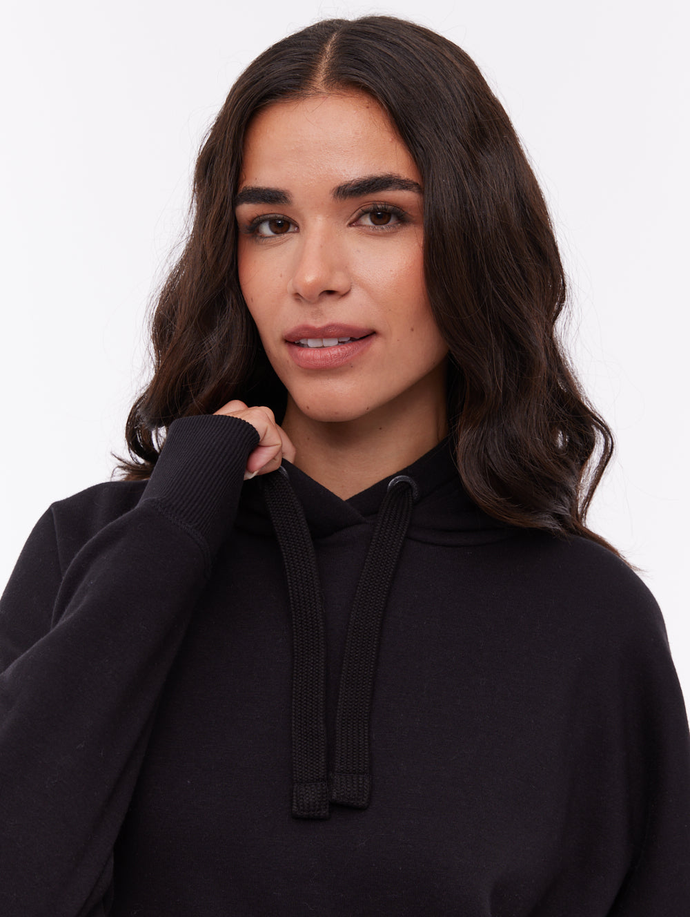 Fray Black BK001 Hoodies Oversized Tab Shot 2