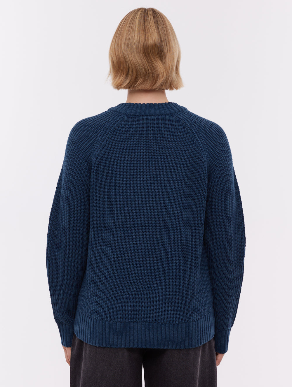 Sorpha Blue NY018 Knit Crews Raglan Jumper Shot 3