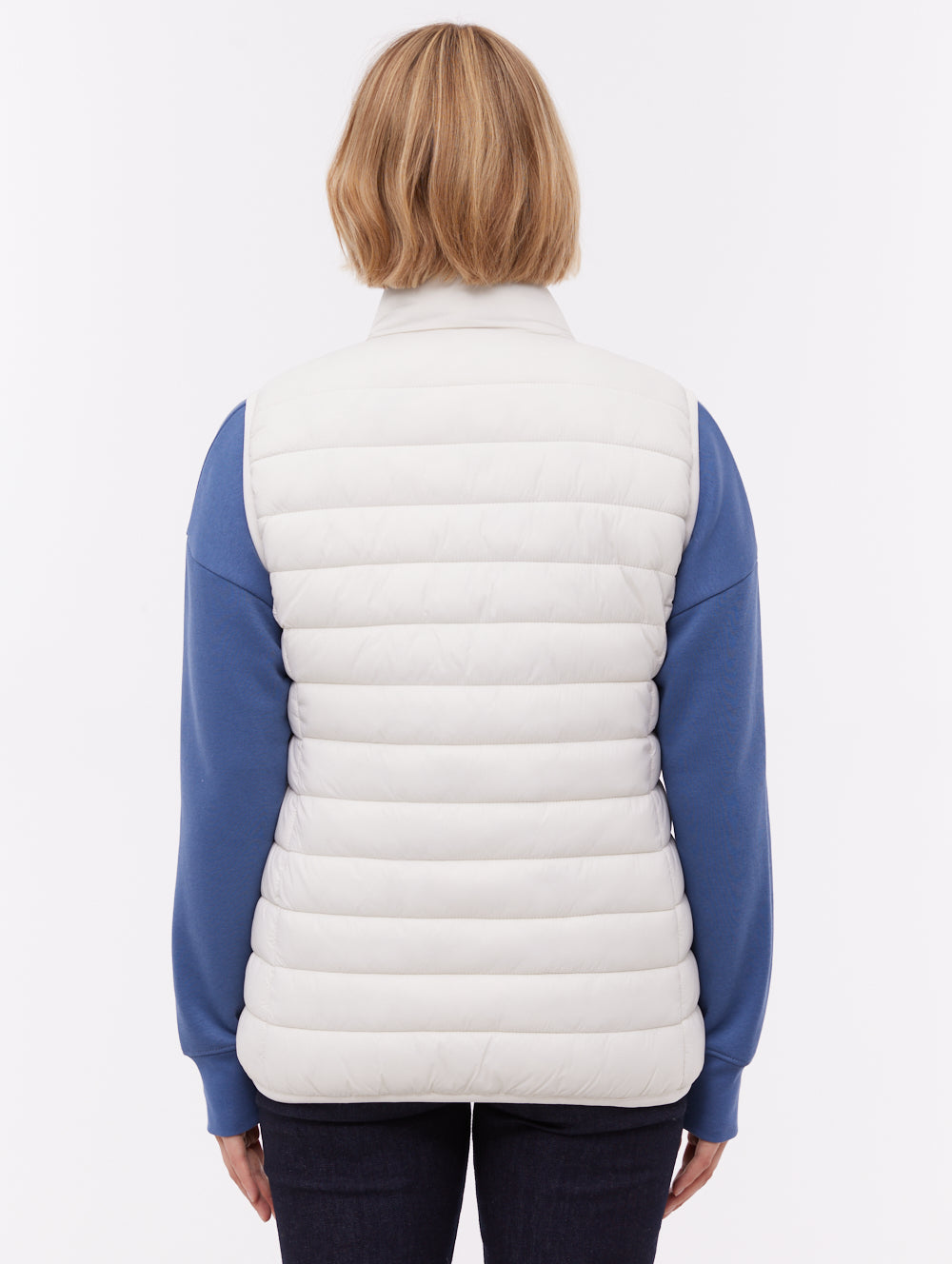 MERIDIAN White Outerwear Vests Shot 3