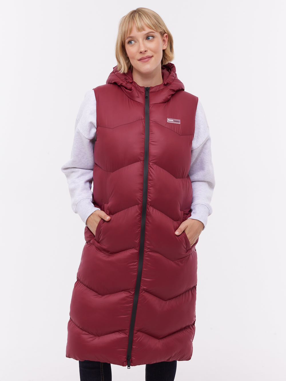 Saz Red BU028 Outerwear Vests Long Shot 1