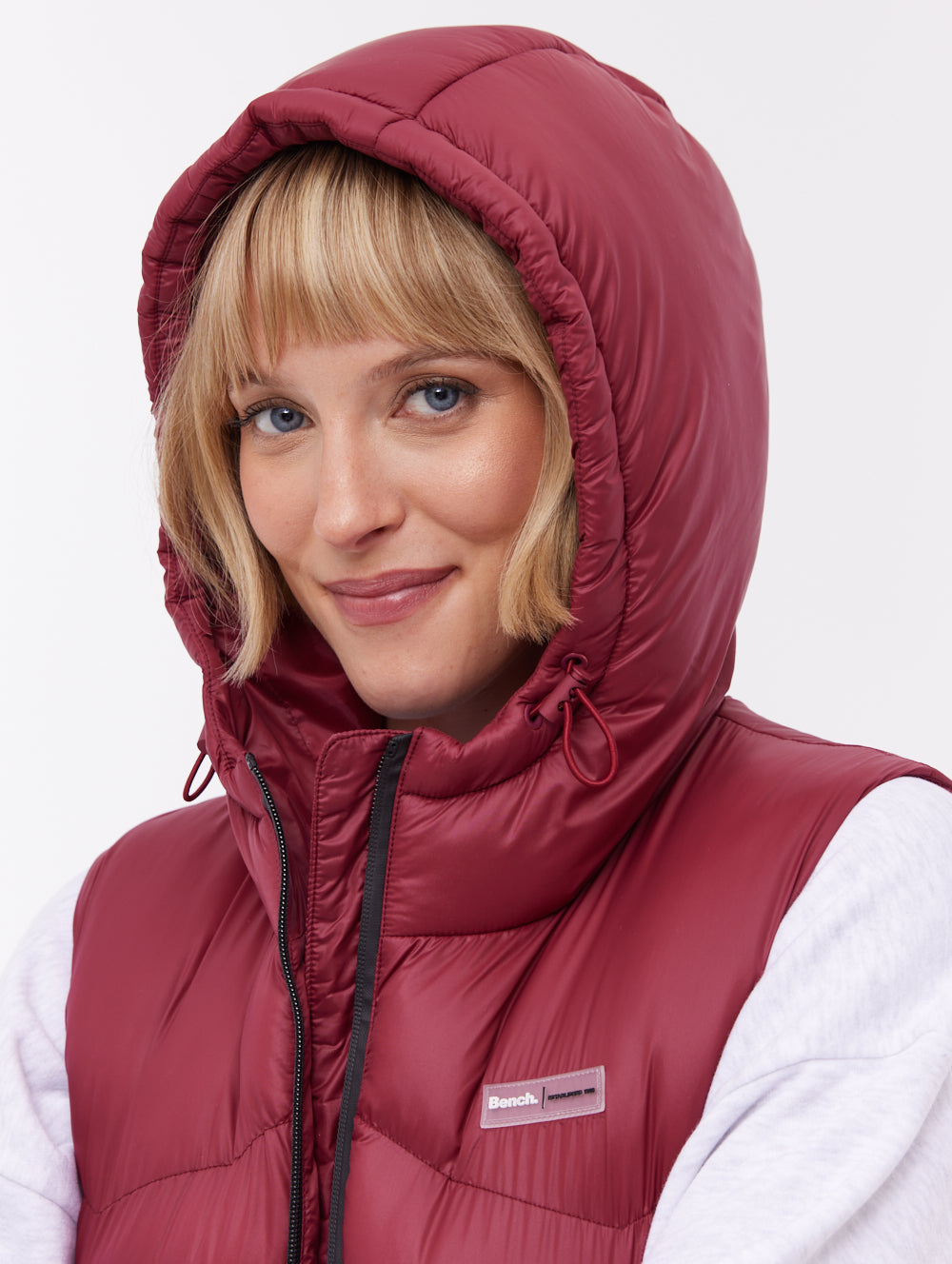 Saz Red BU028 Outerwear Vests Long Shot 3