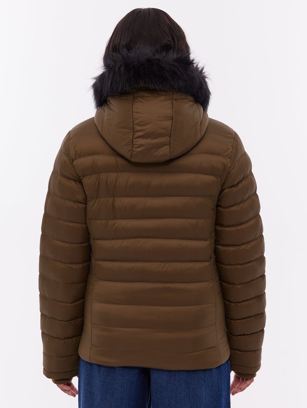Mal Green KH012 Outerwear Jackets With Faux Fur Hood Shot 5