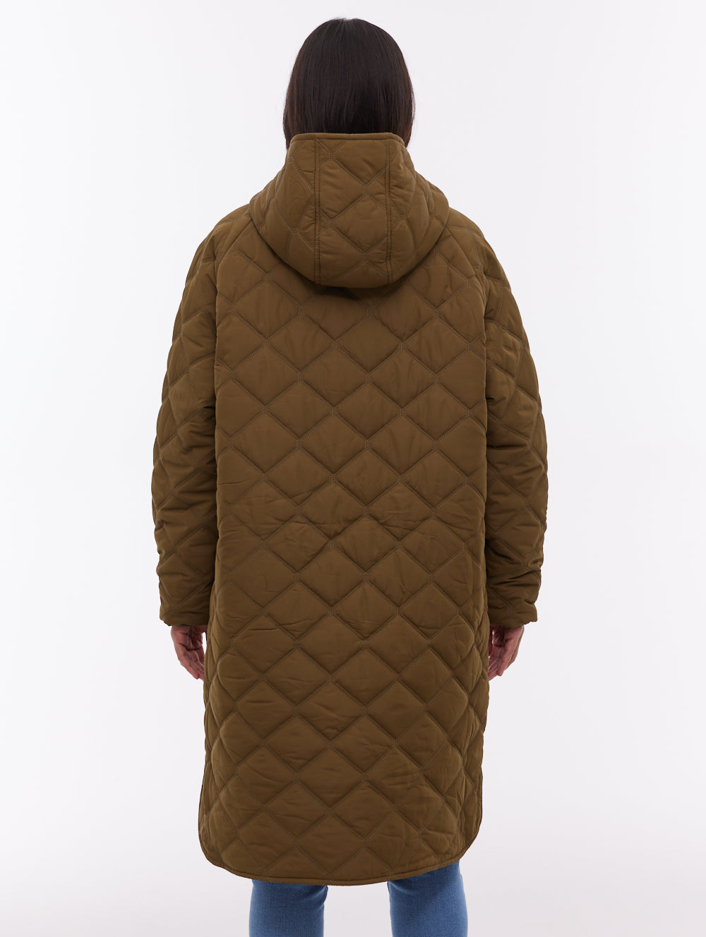 Gemna Green KH012 Outerwear Jackets Oversized Long Shot 3