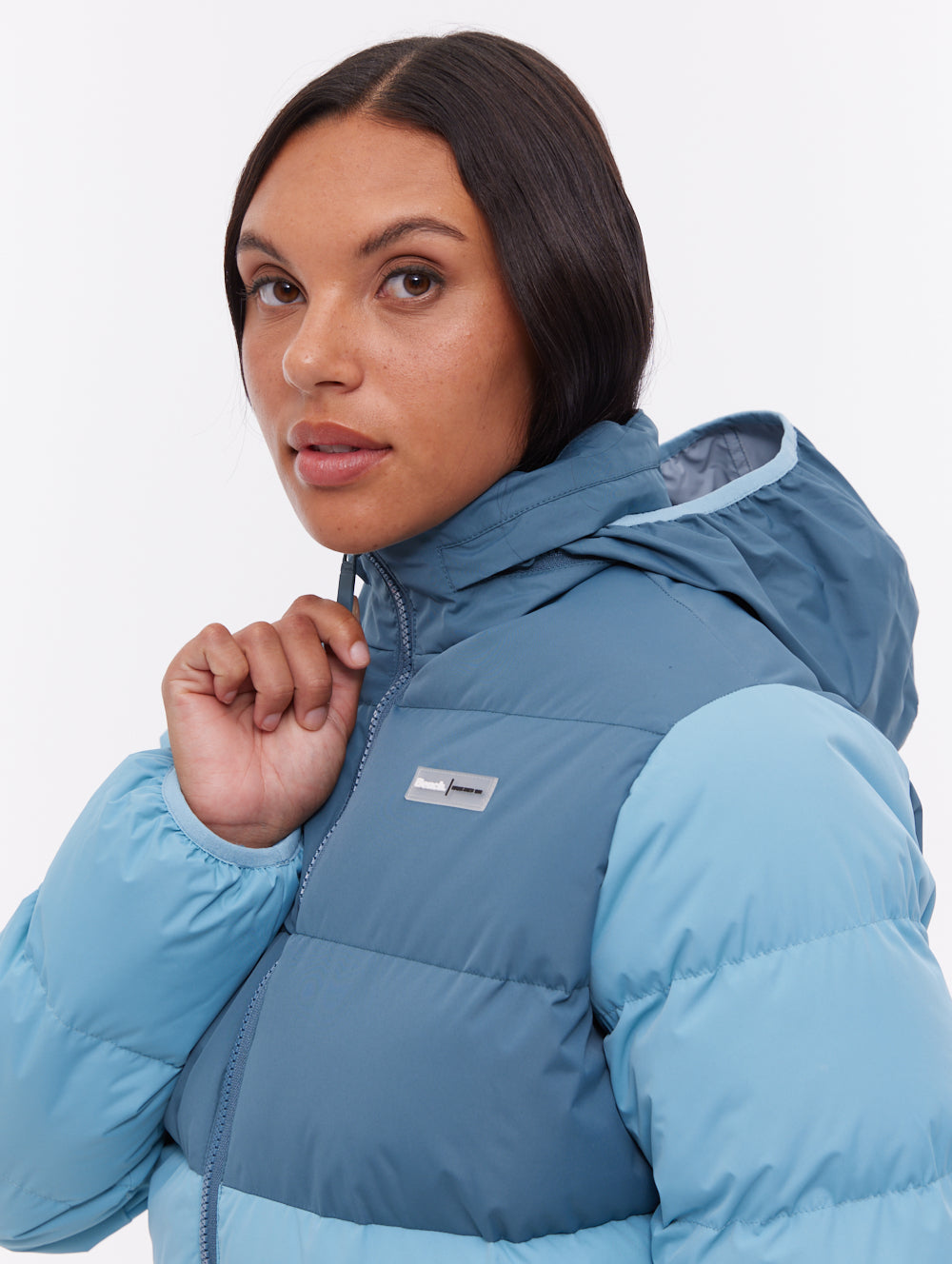 Jehn veste matelassée bicolore - Aqua