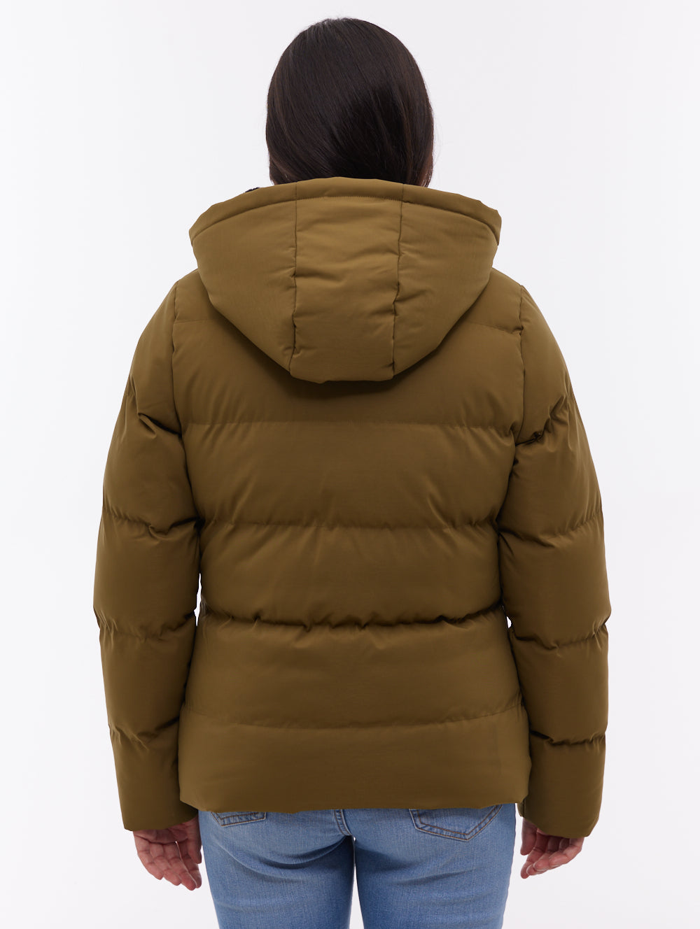 Atha Green KH012 Outerwear Jackets With Faux Fur Hood Shot 3