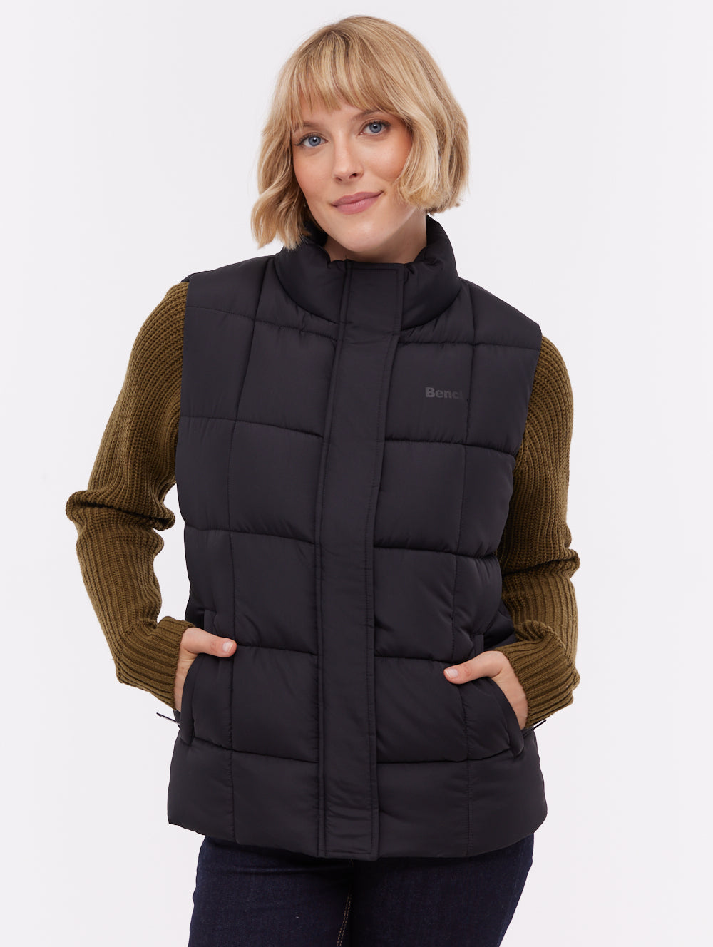 Kacie Black BK001 Outerwear Vests Shot 1