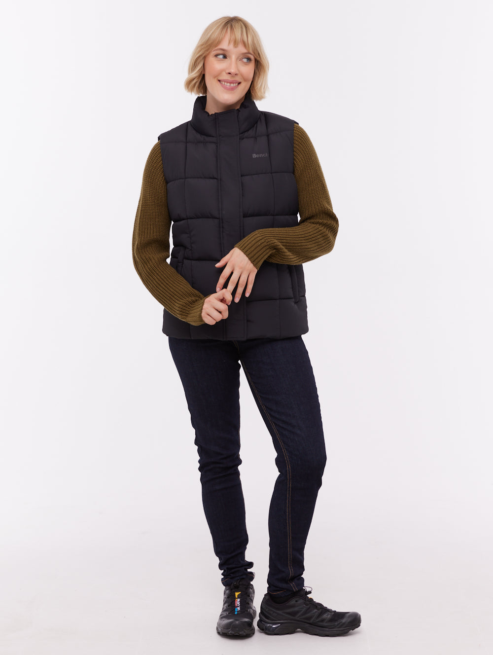 Kacie Black BK001 Outerwear Vests Shot 1