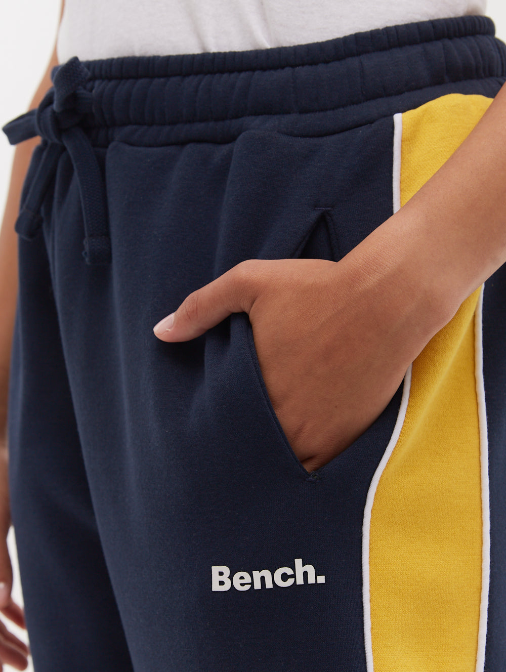 Elline Wide Leg Striped Joggers - Blue