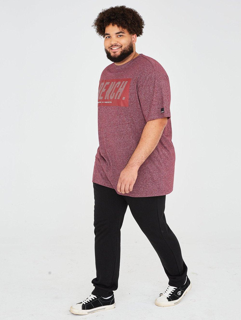 Mens Big & Tall Two-Tone Rubberized Logo Tee - BMGE40385N - Bench