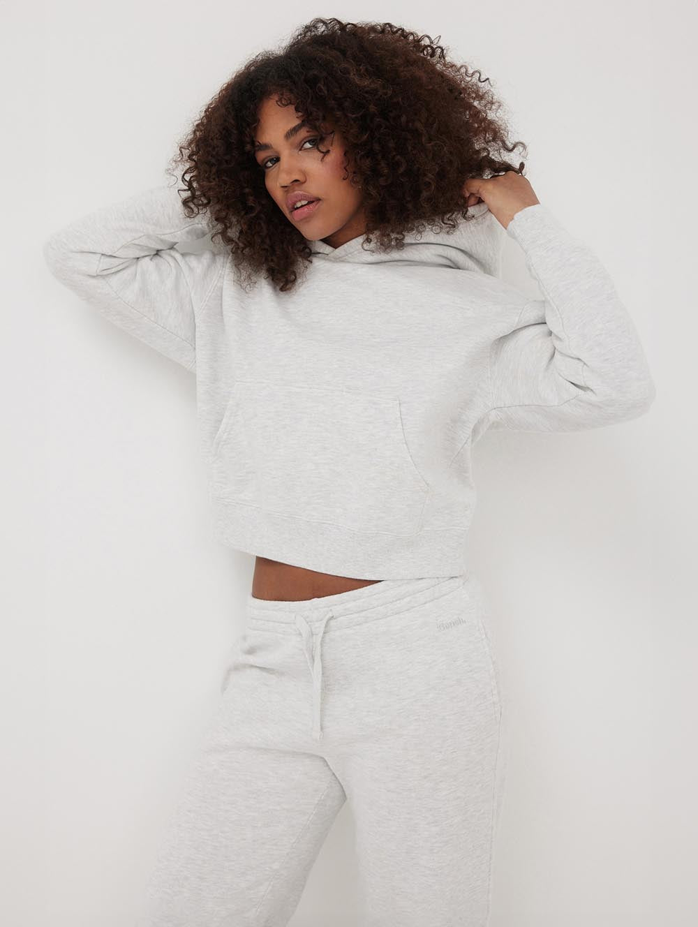 Womens Hart Eco-Fleece Cropped Hoodie - Bench Womens Hart Eco-Fleece Cropped Hoodie - Bench