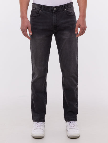 【BAON】Lont Denim Straight Pants Low Rise Straight Jean