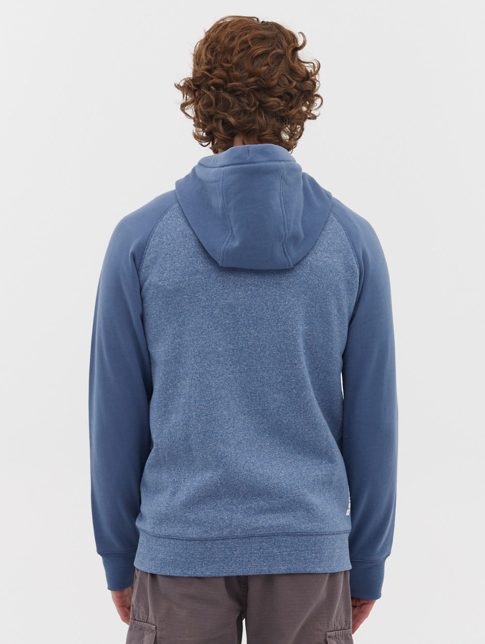 Two tone zip online up hoodie