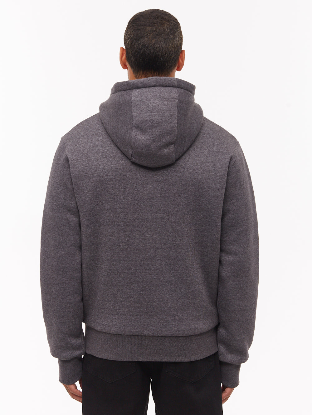 Baraz chandail à capuchon zippé doublé sherpa - Gris