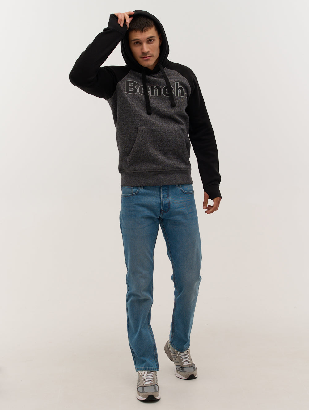 Saltney Raglan Sleeve Color-Block Hoodie