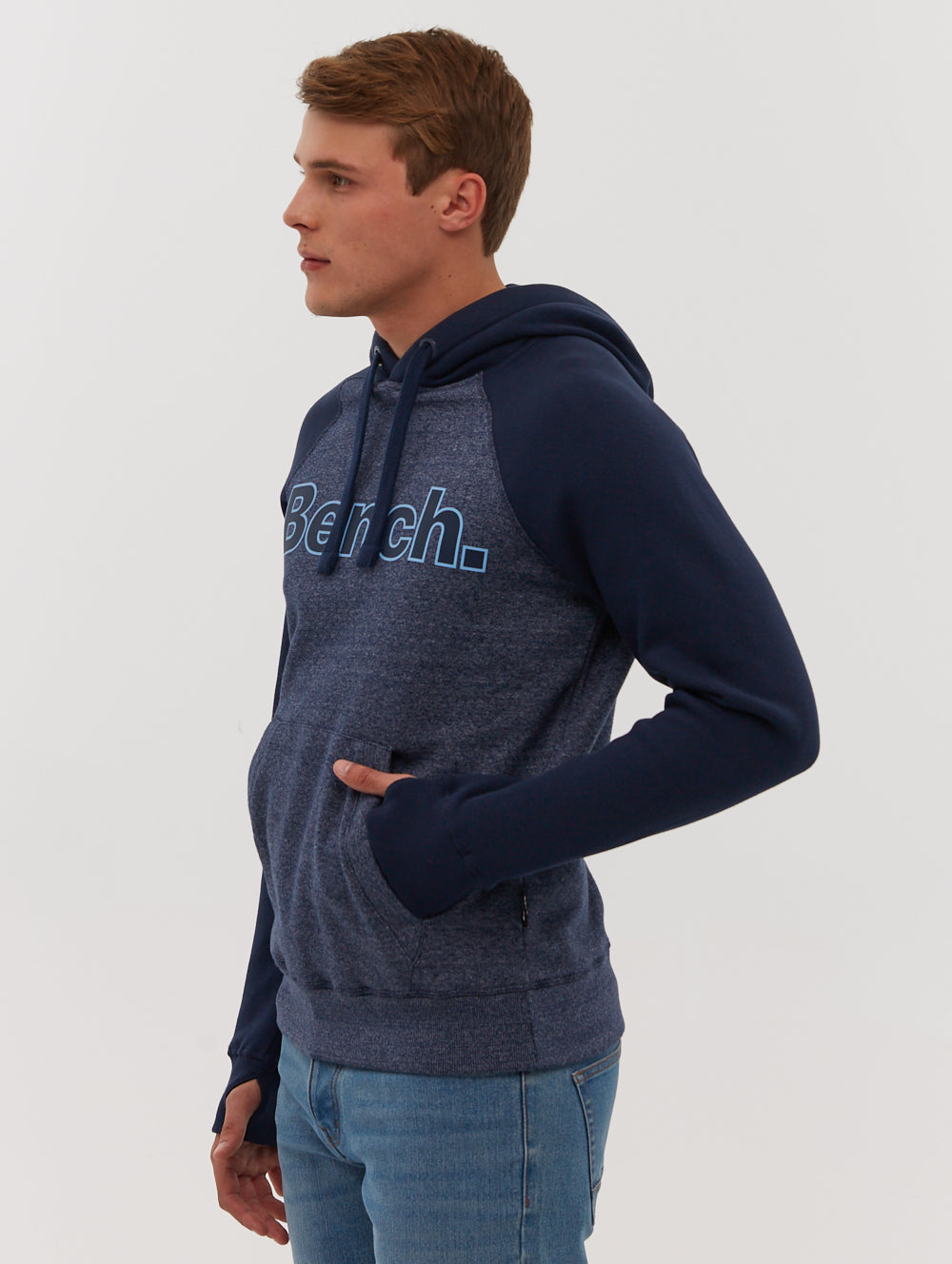 Saltney Raglan Sleeve Color-Block Hoodie