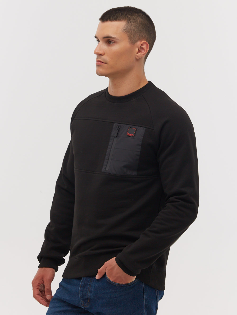 Marton Chest Pocket Crew Neck Sweatshirt