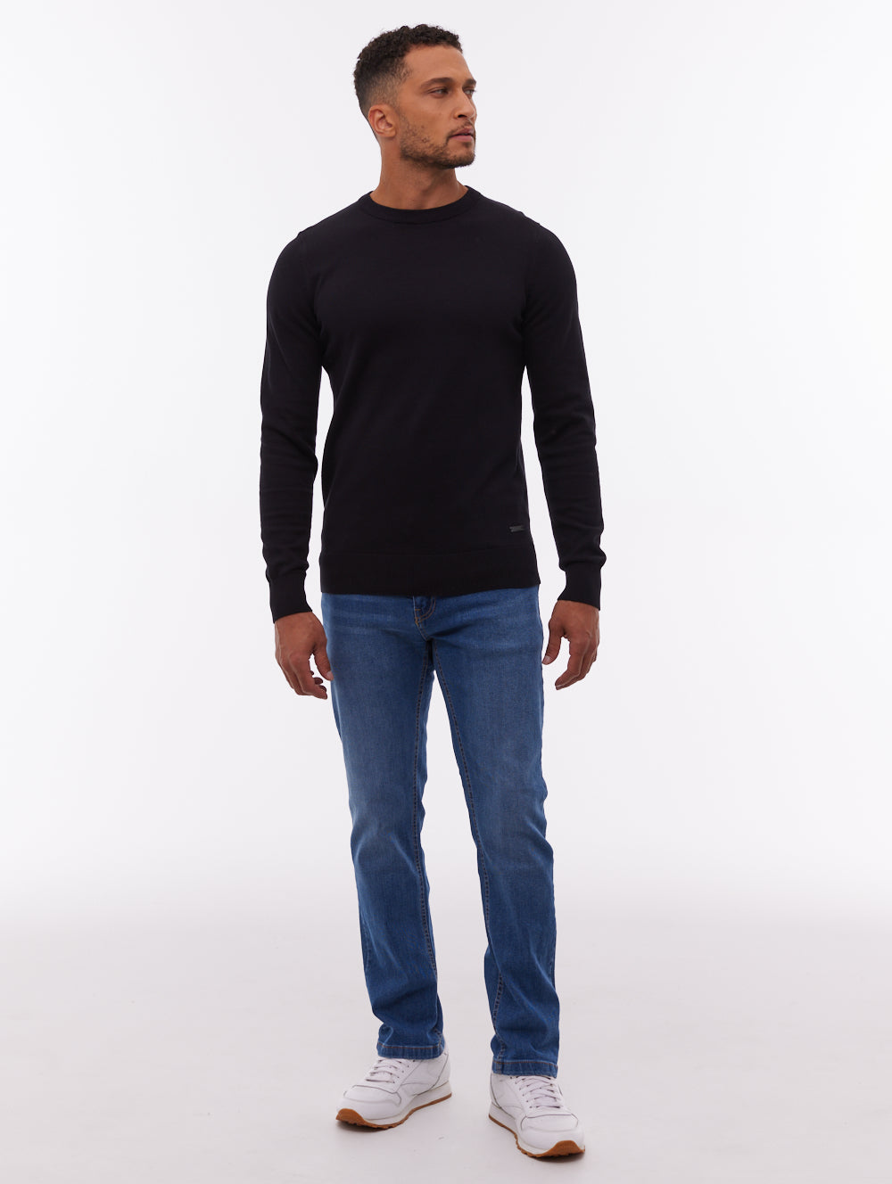 Vietro Black BK001 Knit Crews Fine Gauge  Shot 2