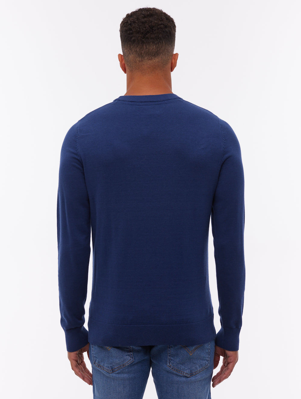 Vietro Blue NY001 Knit Crews Fine Gauge  Shot 3