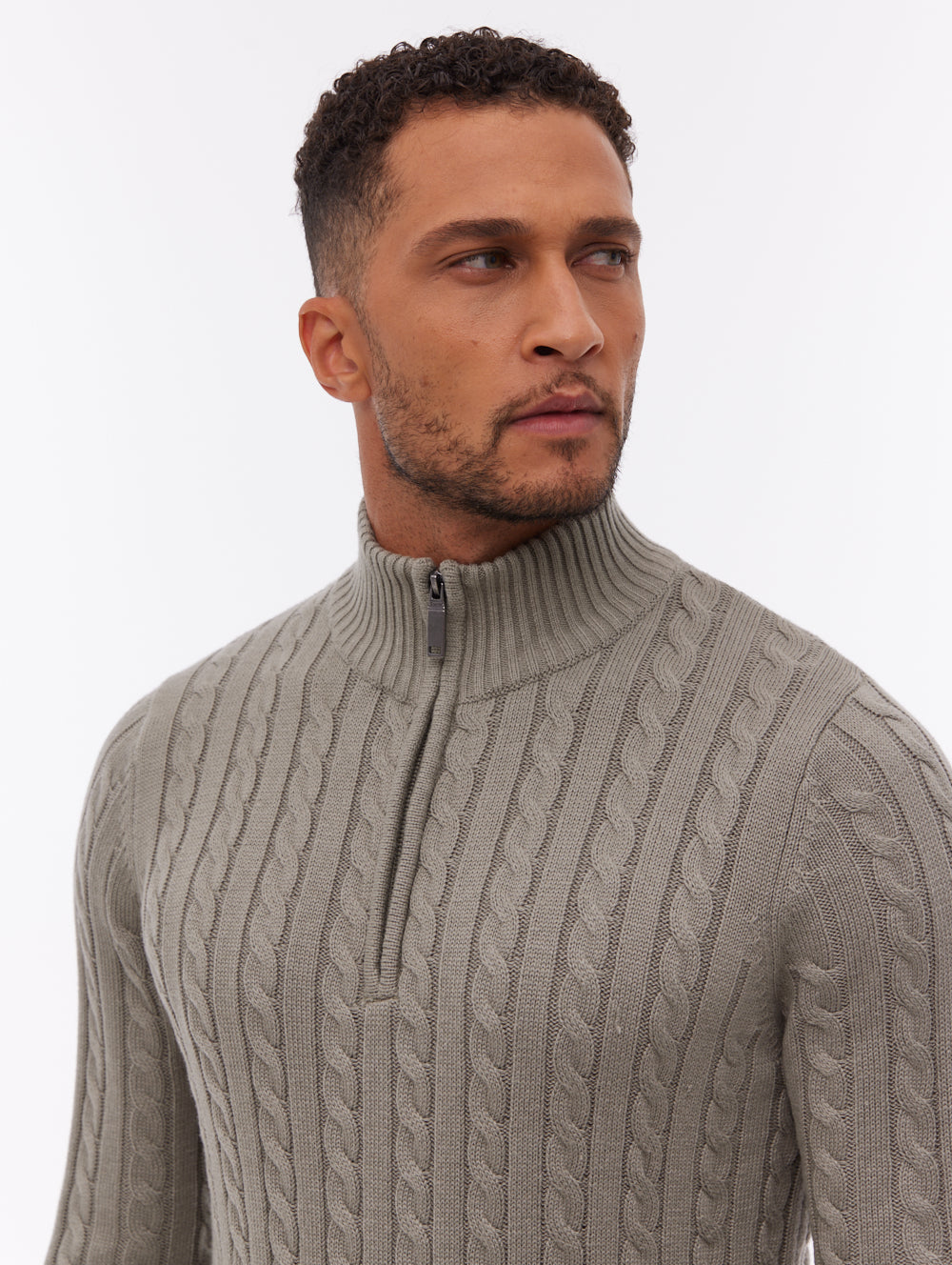 Rasola Quarter-Zip Sweater - Green - Bench