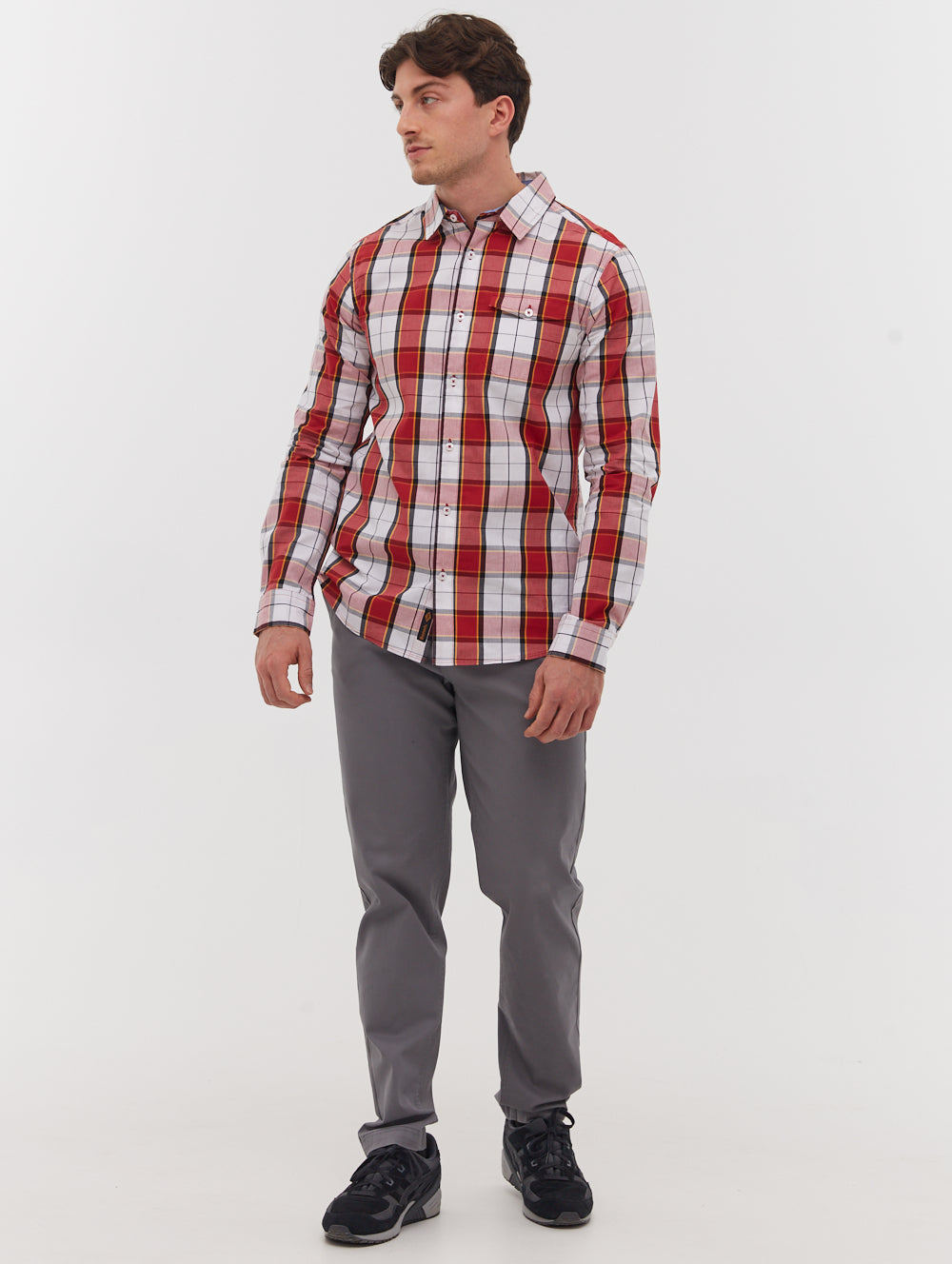 Marcin Long Sleeve Check Shirt - BN2G128602