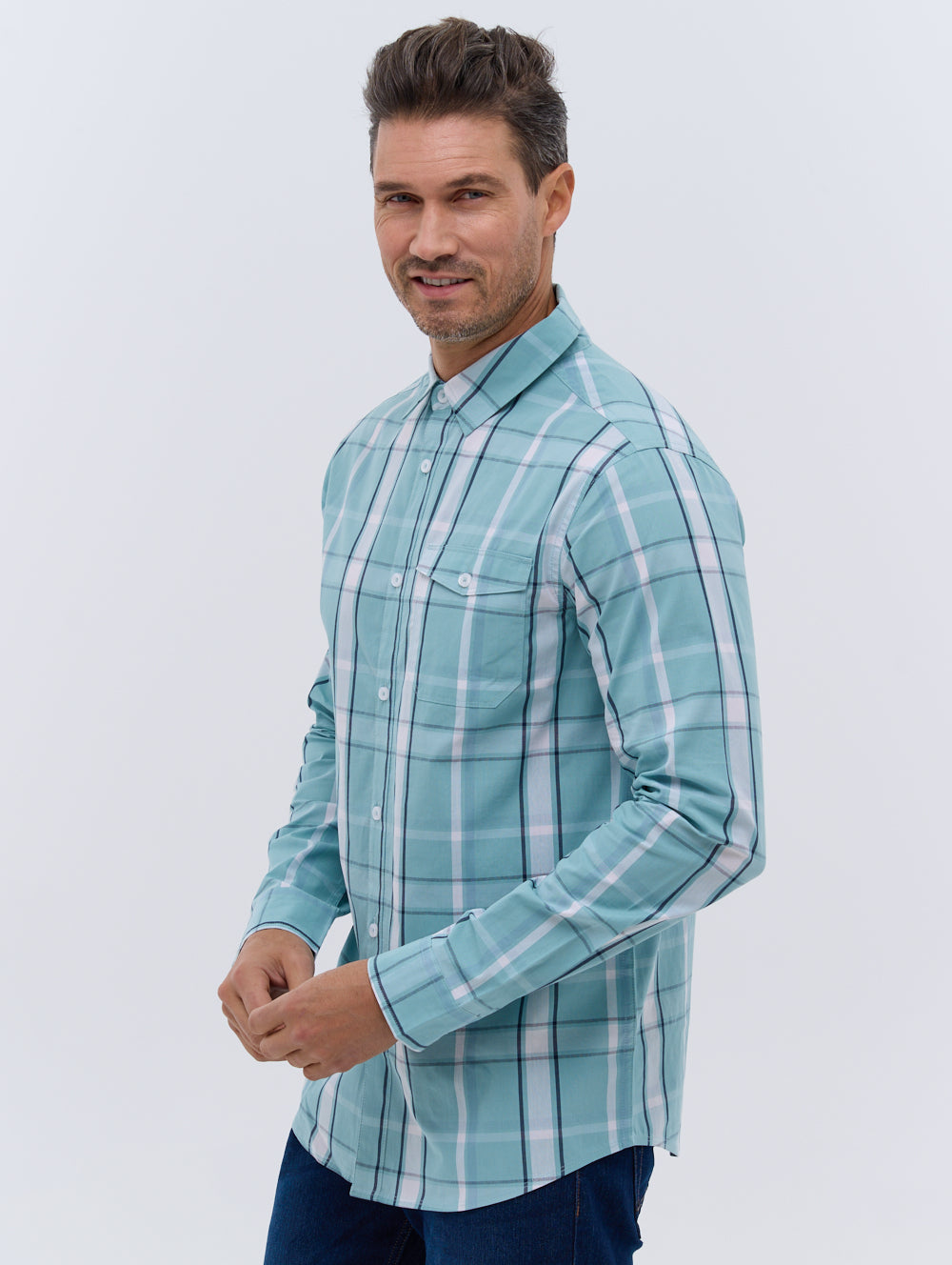 Gambi Long Sleeve Check Shirt - BN2G128603