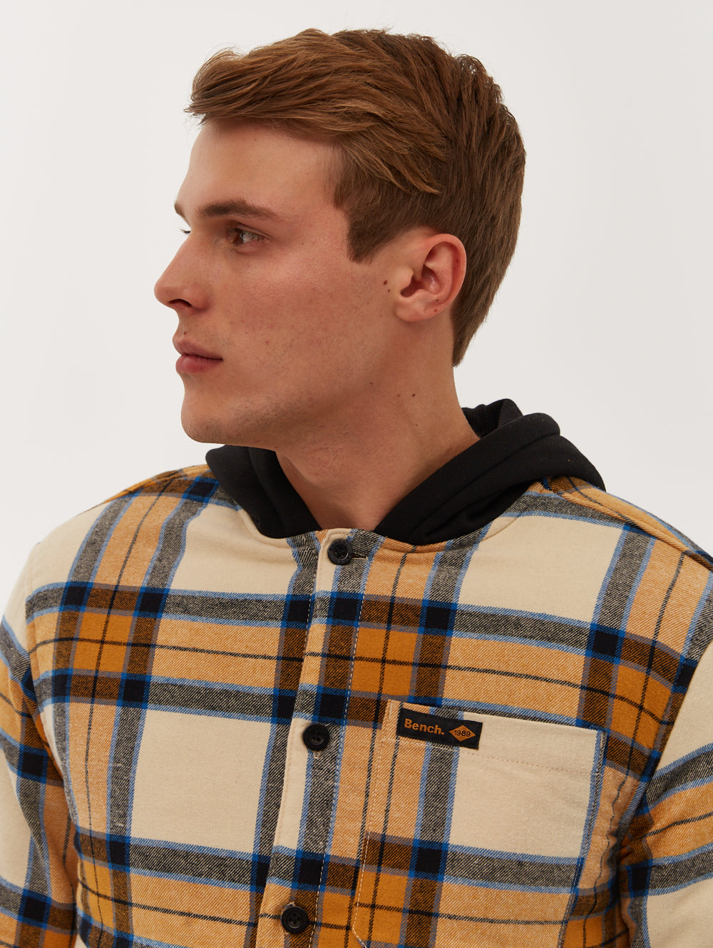 Sinatra Hooded Flannel Check Shirt