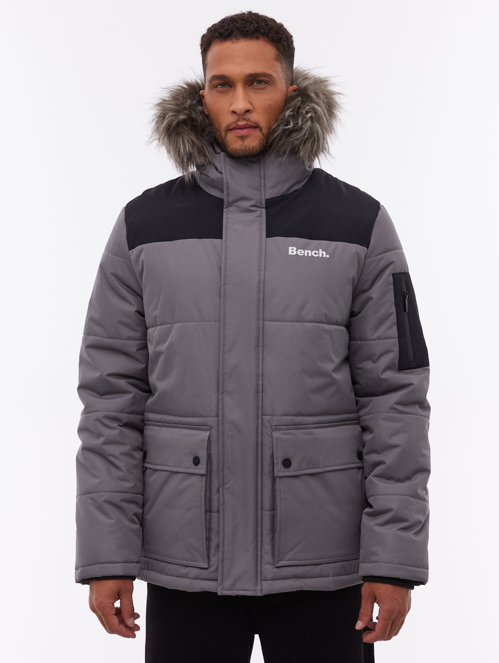 Tillor parka à capuchon - Gris