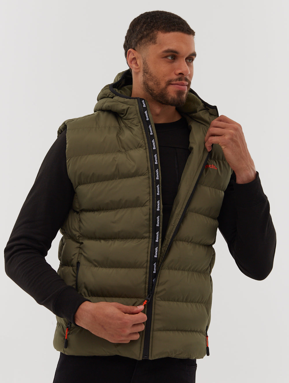 Puffer vest with hood online