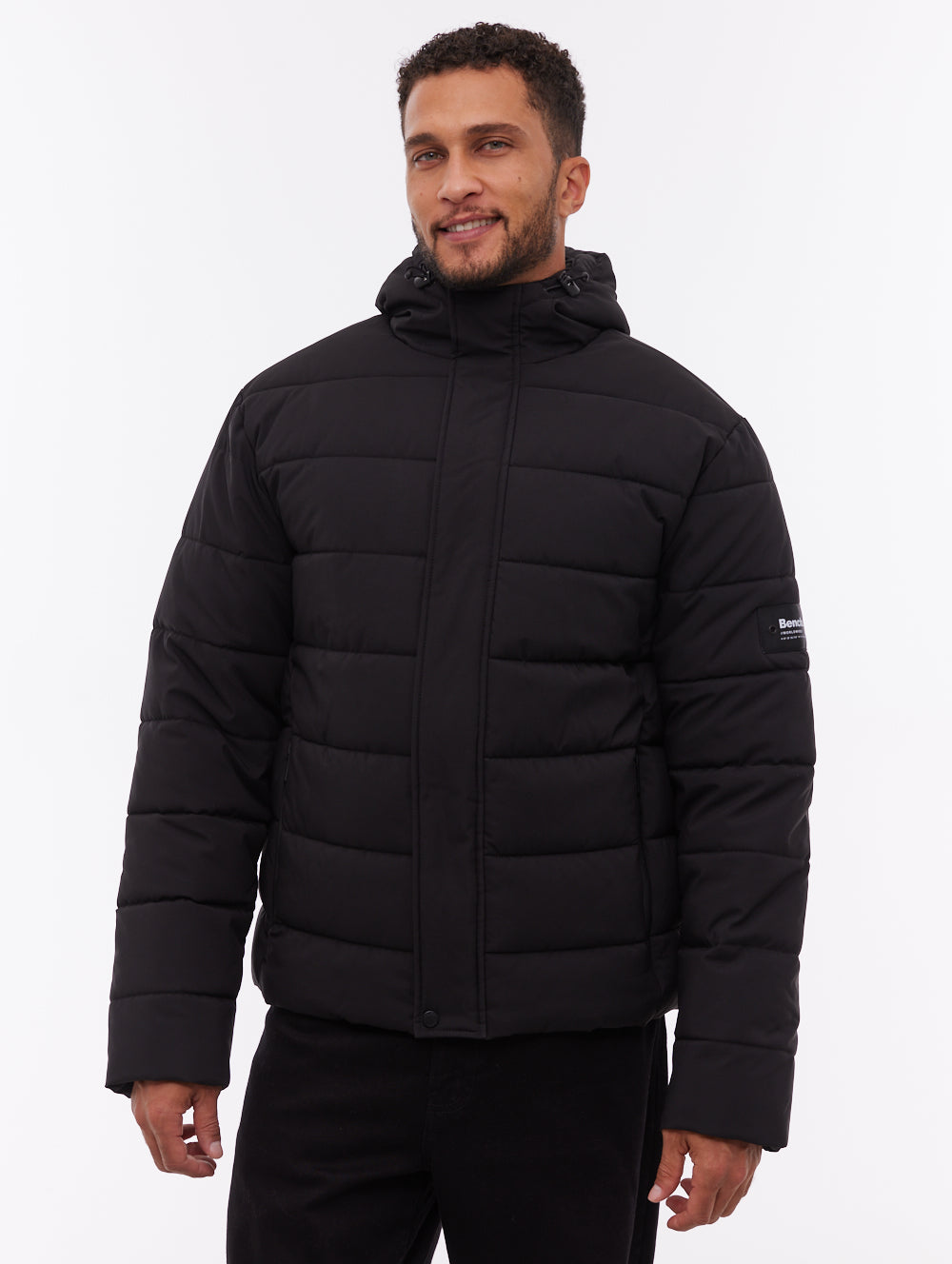 Voroni veste matelassée à capuchon - Noir