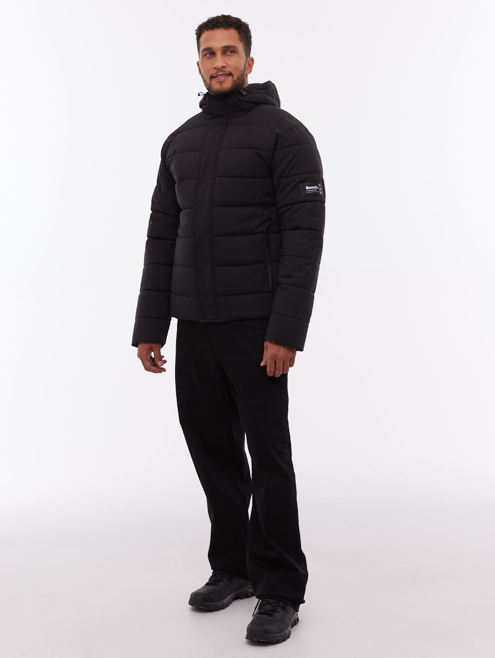 Voroni veste matelassée à capuchon - Noir
