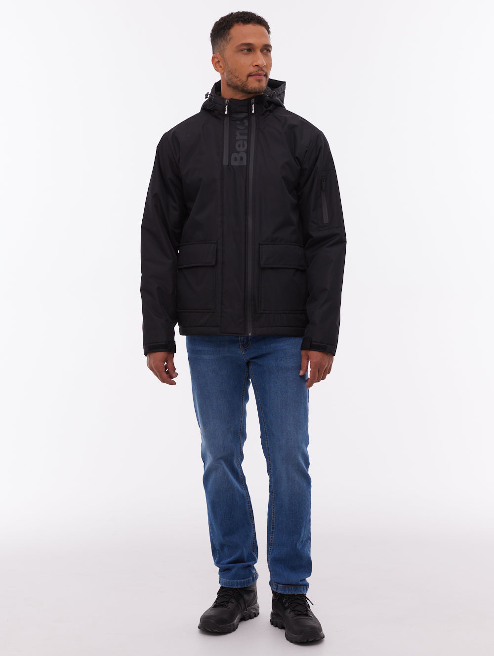 Valana parka à capuchon - Noir