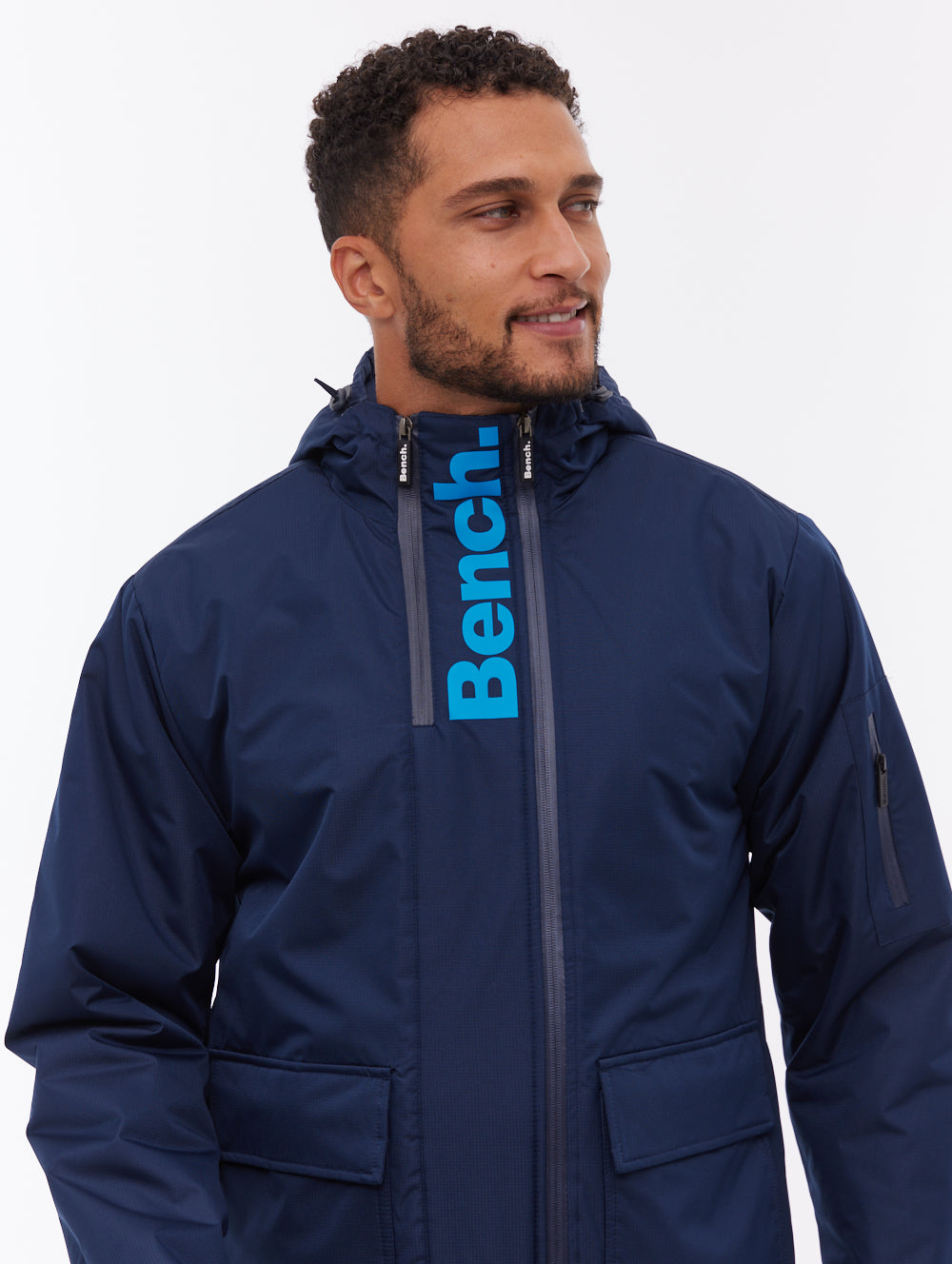 Valana parka à capuchon - Bleu