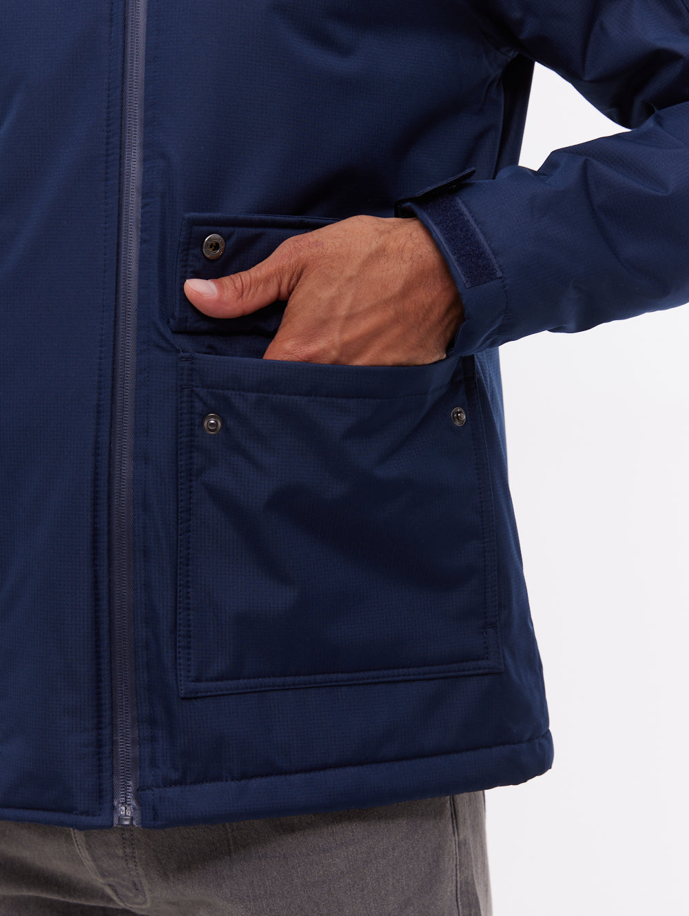 Valana parka à capuchon - Bleu
